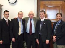 Read more about the article Sen. Sanders met with members of the International Association of Fire Fighters from Vermont