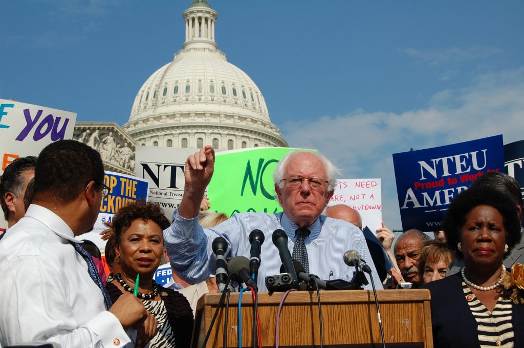 Congressional Progressive Caucus Rally To End The Shutdown Senator Bernie Sanders