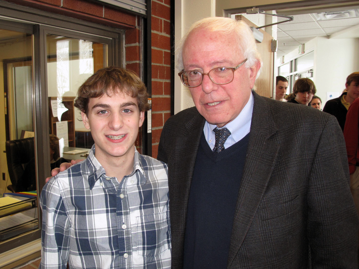 Read more about the article Bernie Visited South Royalton High School